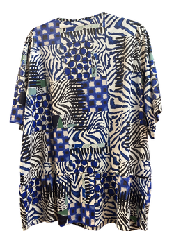 Camisa m/c con estampado tricolor Bagoraz Blue