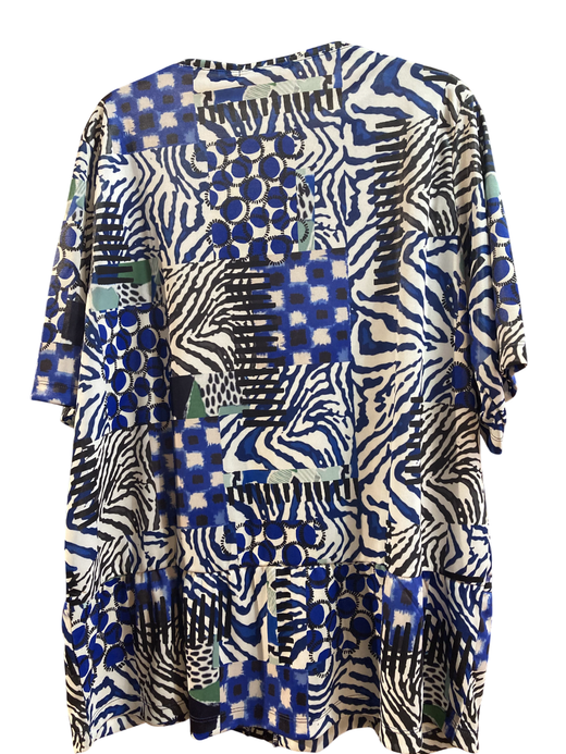 Camisa m/c con estampado tricolor Bagoraz Blue