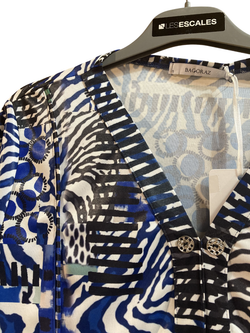 Camisa m/c con estampado tricolor Bagoraz Blue