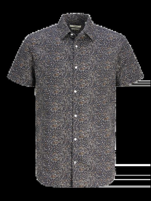 Camisa m/c con microestampado floral Jack & Jones Graphite
