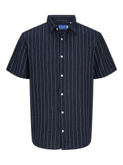 Camisa m/c con rayas finas discontinuas Jack & Jones Sky Captain
