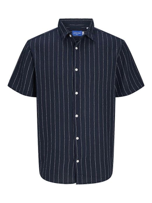 Camisa m/c con rayas finas discontinuas Jack & Jones Sky Captain