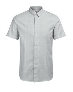 Camisa m/c cuadros grandes Jack & Jones Oyster Mushroom
