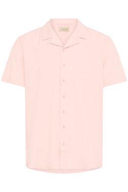 Camisa m/c de lino con cuello bowling Blend Of America Light Pink