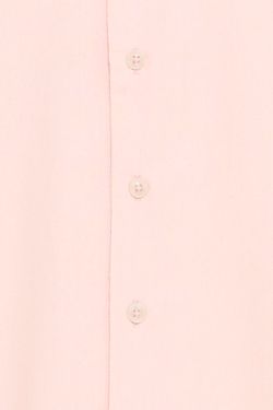 Camisa m/c de lino con cuello bowling Blend Of America Light Pink