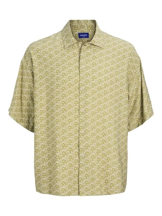 Camisa m/c oversize estampada monocolor Jack & Jones Cedar