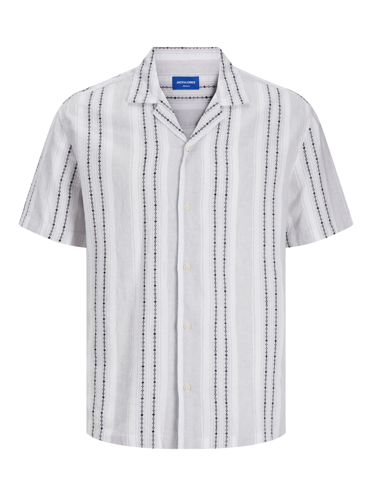 Camisa m/c resort cenefas Jack & Jones Cloud Dancer