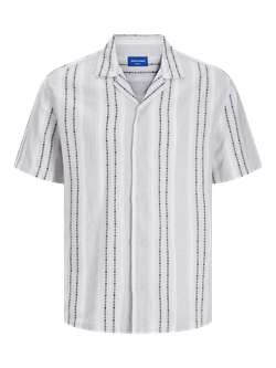 Camisa m/c resort cenefas Jack & Jones Cloud Dancer