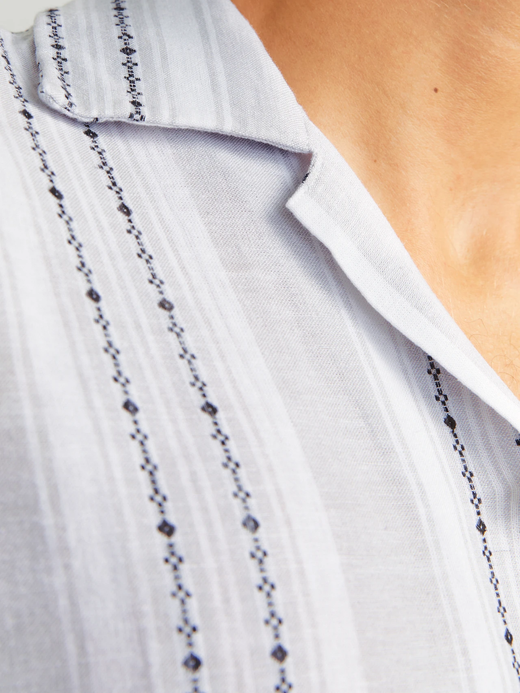 Camisa m/c resort cenefas Jack & Jones Cloud Dancer