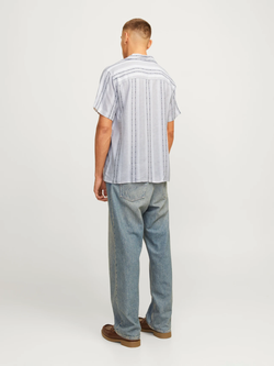 Camisa m/c resort cenefas Jack & Jones Cloud Dancer