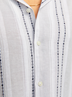 Camisa m/c resort cenefas Jack & Jones Cloud Dancer