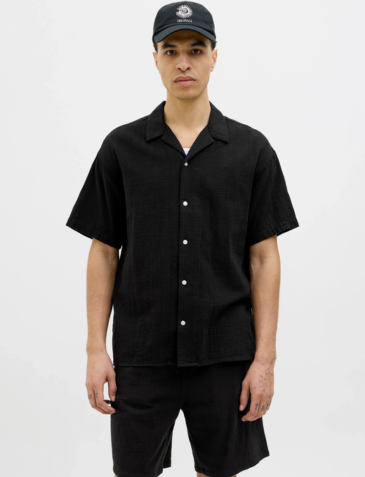 Camisa m/c resort lisa Jack & Jones Black