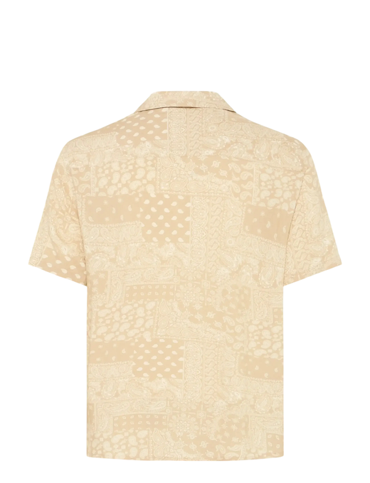 Camisa m/c viscosa con estampado cachemir monocolor Blend Of America Sand