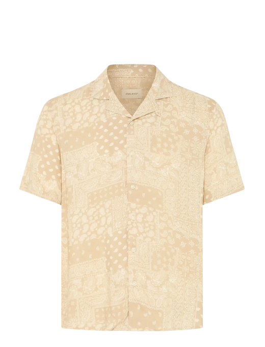 Camisa m/c viscosa con estampado cachemir monocolor Blend Of America Sand