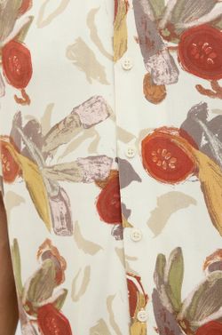 Camisa m/c viscosa con estampado floral Jack & Jones Antique White