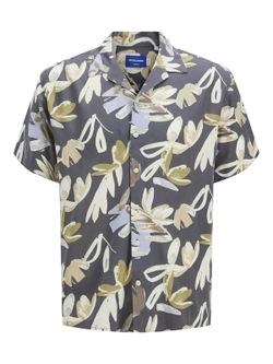 Camisa m/c viscosa con estampado floral Jack & Jones Iron Gate
