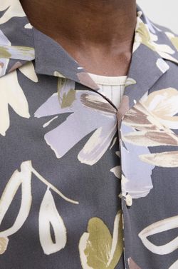 Camisa m/c viscosa con estampado floral Jack & Jones Iron Gate