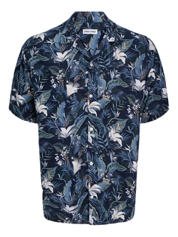 Camisa m/c viscosa con estampado floral multicolor Jack & Jones Sky Captain