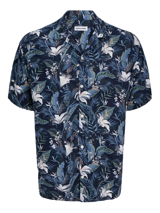 Camisa m/c viscosa con estampado floral multicolor Jack & Jones Sky Captain
