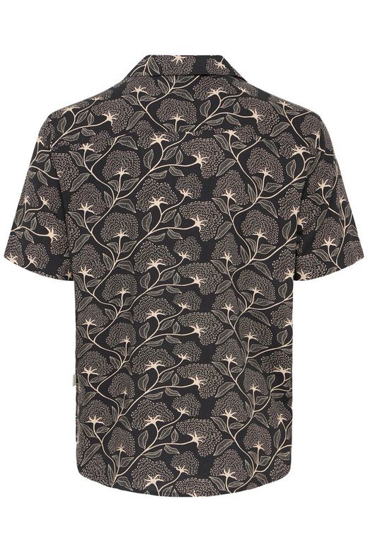 Camisa m/c viscosa con estampado hojas Blend Of America Black