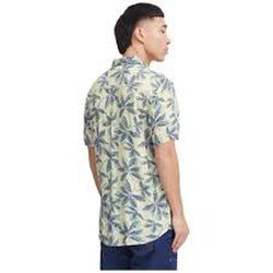 Camisa m/c viscosa con estampado hojas Blend Of America Oyster Mushroom