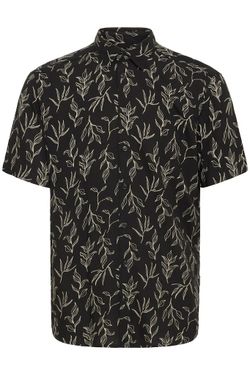 Camisa m/c viscosa con estampado hojas monocolor Blend Of America Black