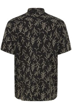 Camisa m/c viscosa con estampado hojas monocolor Blend Of America Black