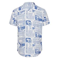 Camisa m/c viscosa estampado newspaper Blend Of America Delft