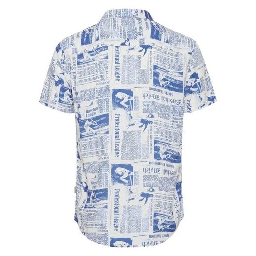 Camisa m/c viscosa estampado newspaper Blend Of America Delft