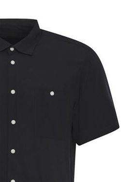 Camisa m/c viscosa lisa Blend Of America Black