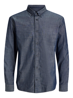 Camisa m/l chambray Jack & Jones Blue Denim