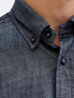 Camisa m/l chambray Jack & Jones Blue Denim