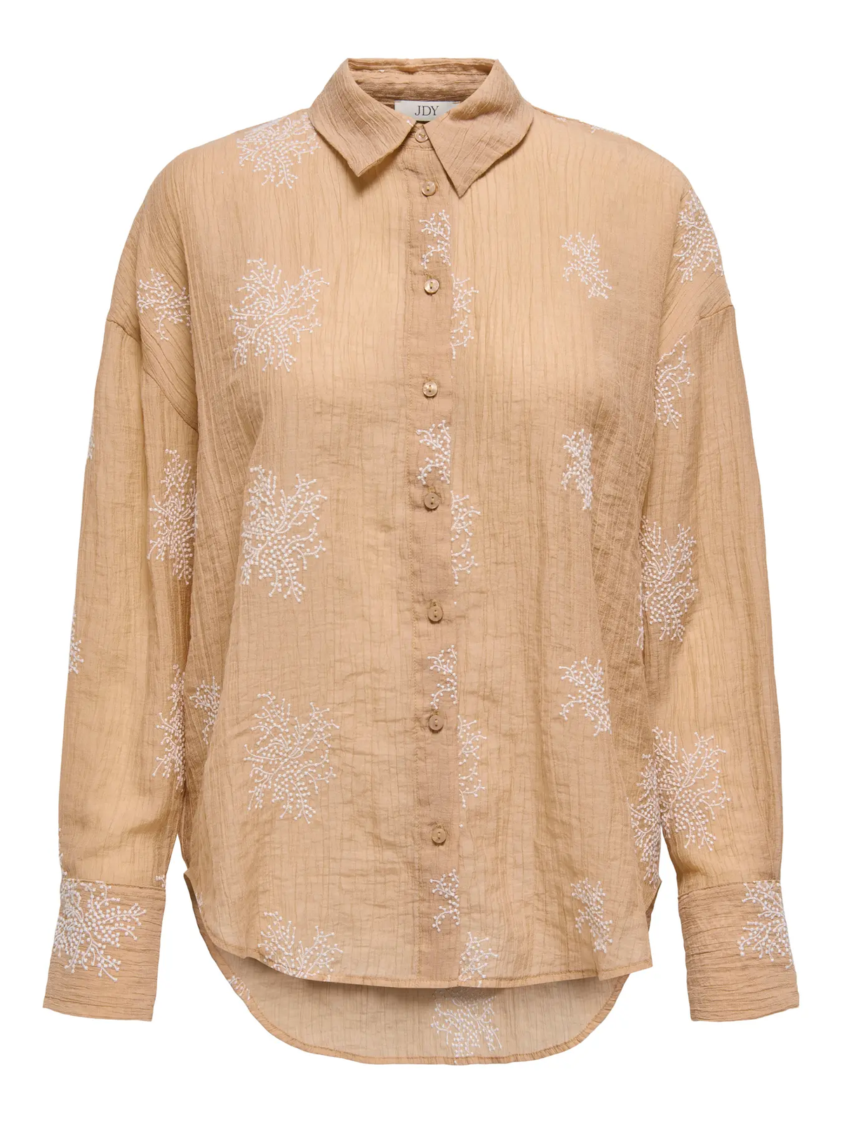 Camisa m/l con bordado Jdy Latte 4XL
