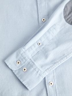 Camisa m/l con coderas contrastadas Jack & Jones Cashmere Blue