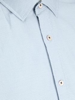 Camisa m/l con coderas contrastadas Jack & Jones Cashmere Blue