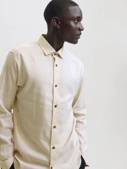 Camisa m/l con espiga Jack & Jones Silver