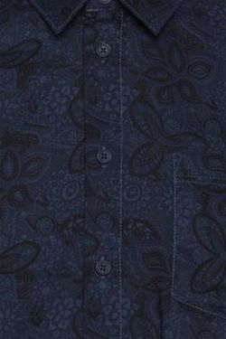 Camisa m/l con estampado floral Blend Of America Blue