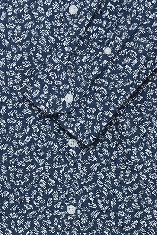 Camisa m/l con estampado hojas Blend Of America Dress Blue