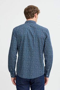 Camisa m/l con estampado hojas Blend Of America Dress Blue
