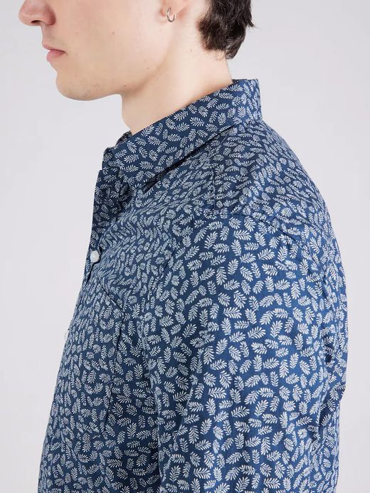 Camisa m/l con estampado hojas Blend Of America Dress Blue