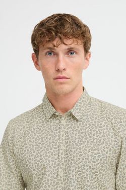 Camisa m/l con estampado hojas Blend Of America Sand