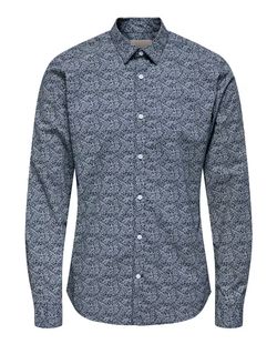 Camisa m/l con estampado monocolor Only & Sons Sky Captain