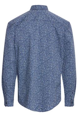 Camisa m/l con microestampado floral Blend Of America Dress Blue