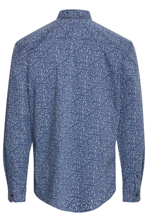 Camisa m/l con microestampado floral Blend Of America Dress Blue