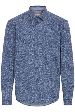 Camisa m/l con microestampado floral Blend Of America Dress Blue