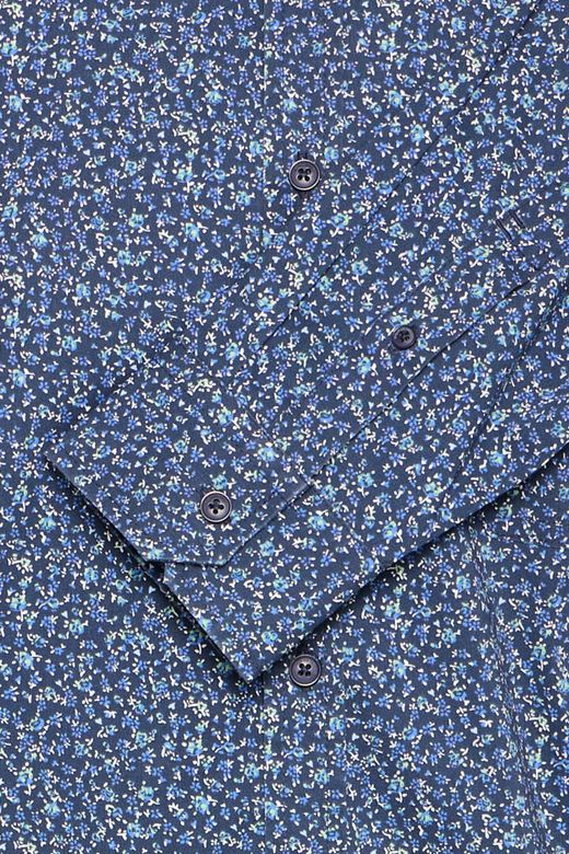 Camisa m/l con microestampado floral Blend Of America Dress Blue