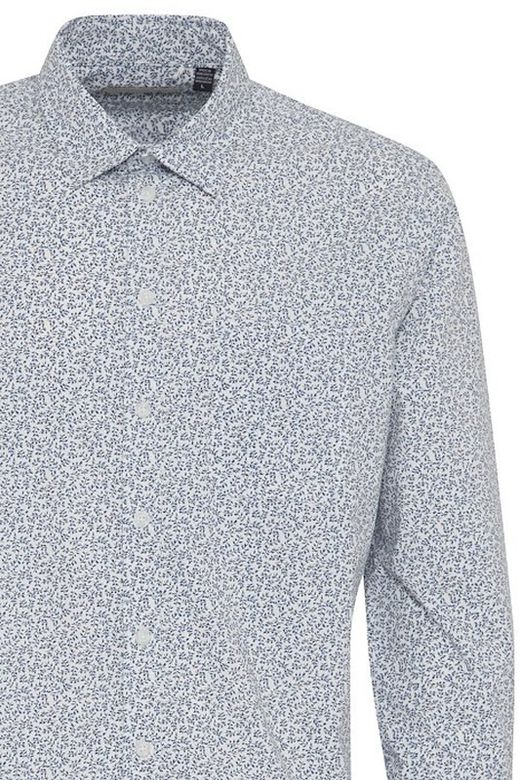 Camisa m/l con microestampado hojas Blend Of America Blue