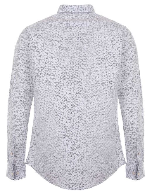 Camisa m/l con micromuestra Jack & Jones Bright White