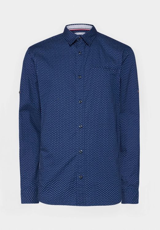 Camisa m/l con micromuestra Jack & Jones Medium Blue