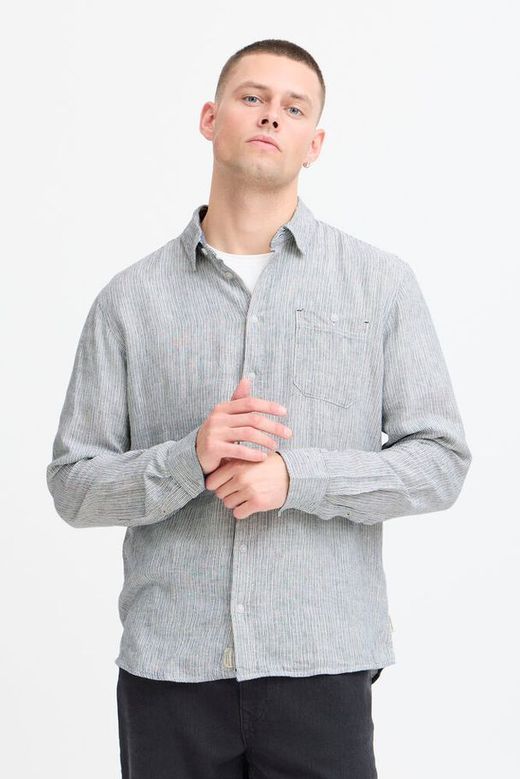 Camisa m/l con microrayas Blend Of America Dress Blue